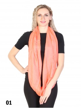 Solid Colour Loop Fashion Scarf